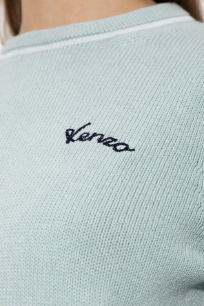 Kenzo Jersey de lana con logo cosido
