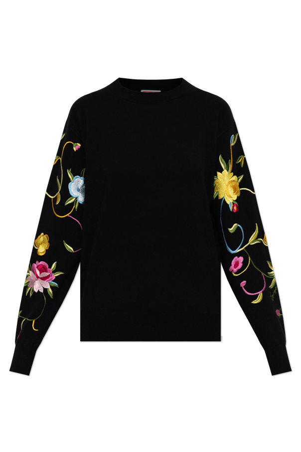 Wool sweater with floral motif od Kenzo
