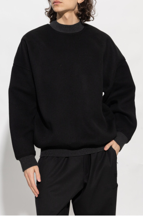 cotton graphic print hoodie Wool sweatshirt