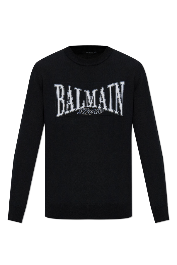 Wool sweater with a crew neckline od Balmain