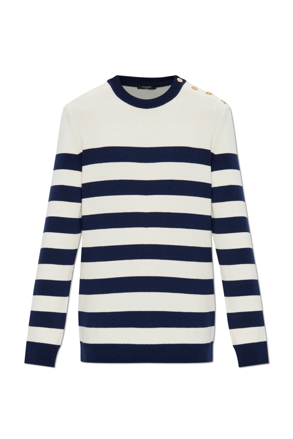 Striped pattern sweater od Balmain