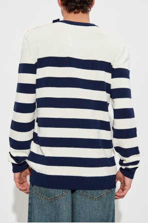 Balmain Suéter con estampado de rayas