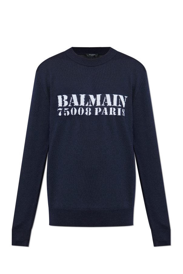 Wool sweater with logo od Balmain