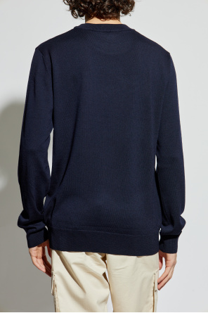 Balmain Suéter de lana con logo