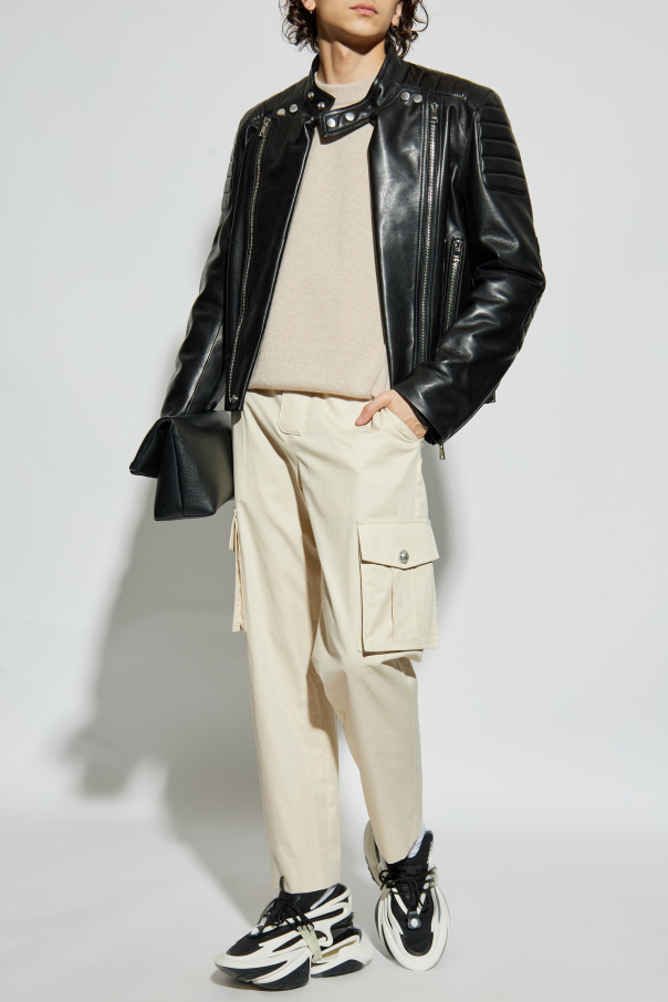 Balmain Sweater with snap fastening on the shoulder