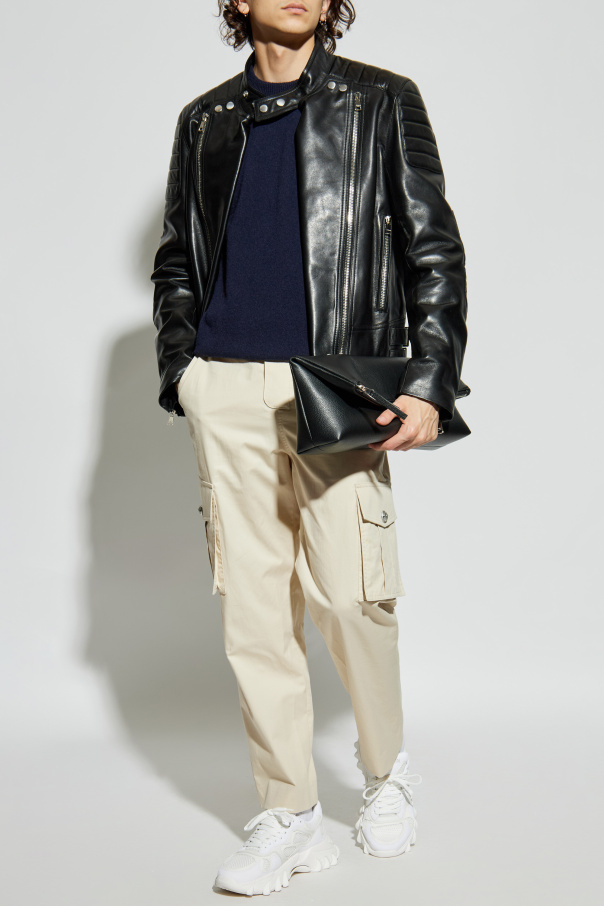 Balmain Sweater with snap fastening on the shoulder