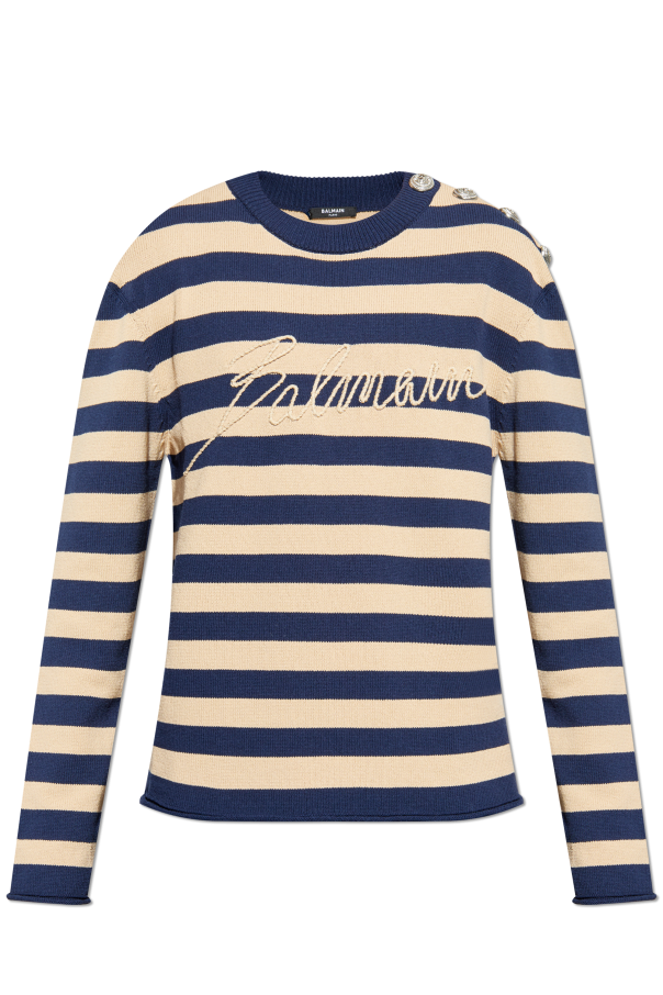 Sweater with logo od Balmain
