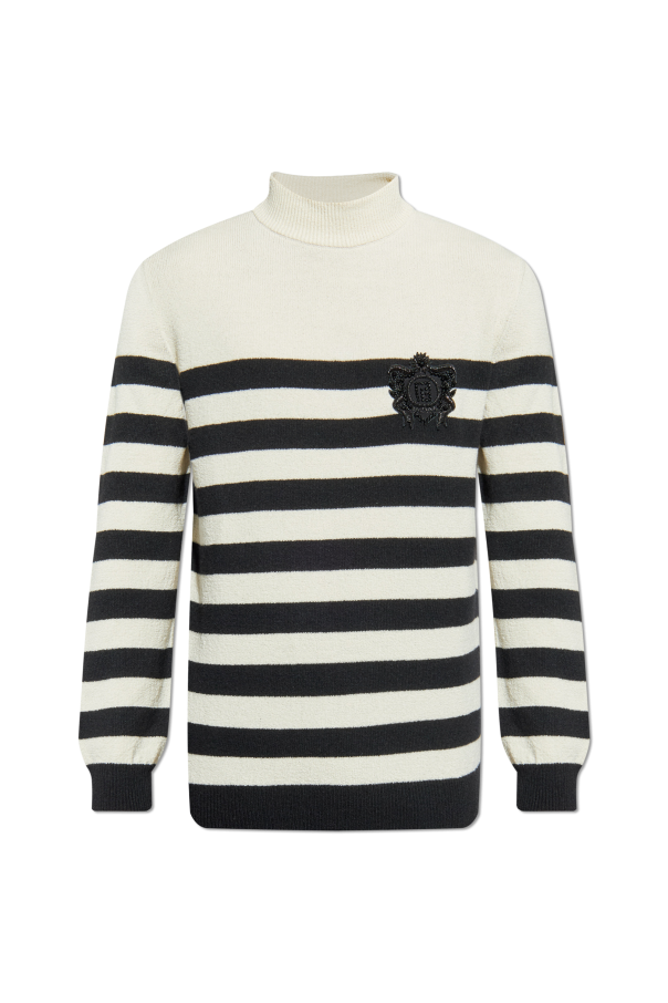 Sweater with appliqué od Balmain