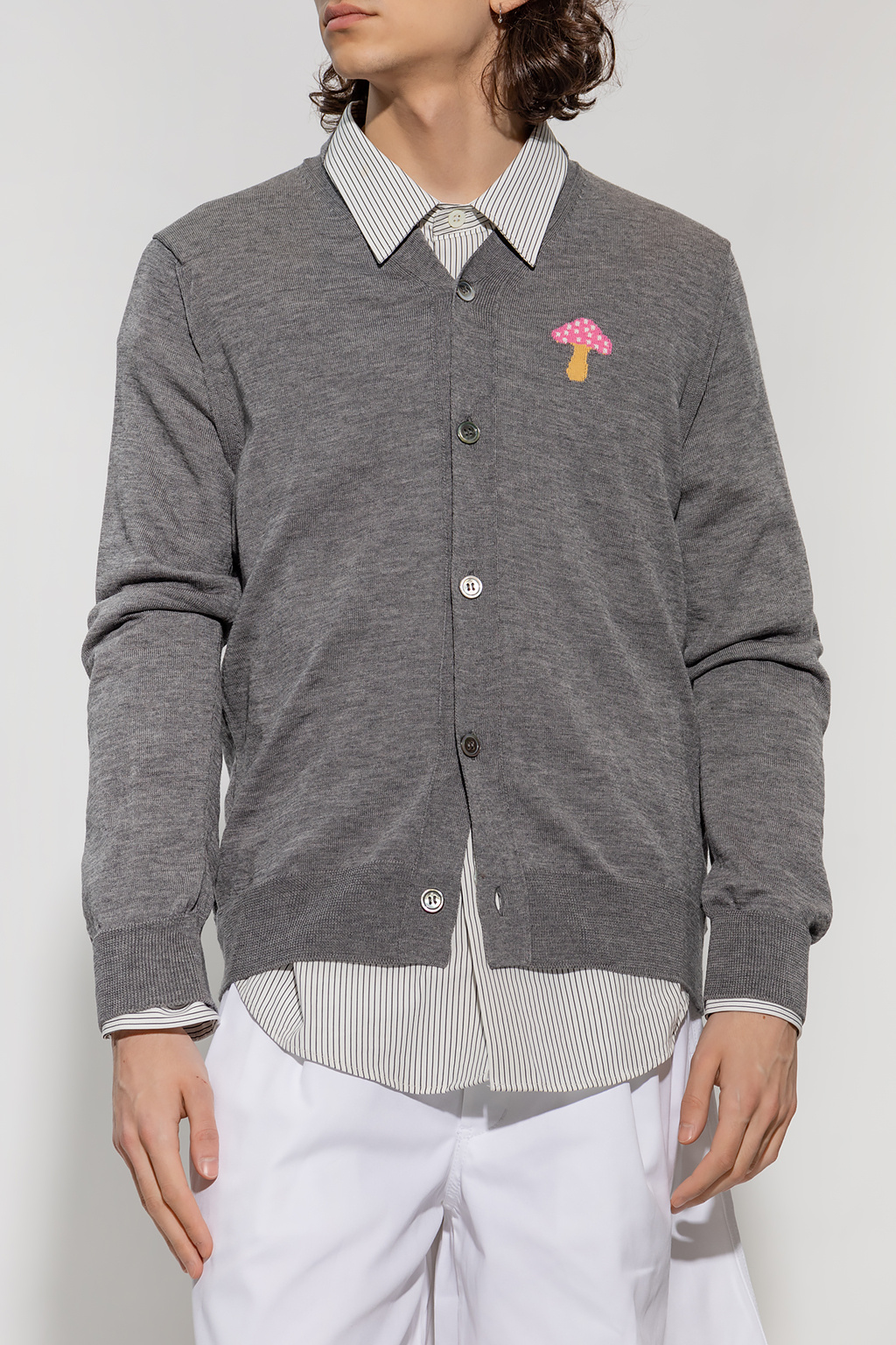 Comme des Garçons Round shirt Buttoned cardigan