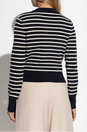 Ami Alexandre Mattiussi Cardigan with striped pattern