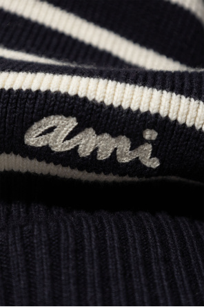 Ami Alexandre Mattiussi Cardigan with striped pattern