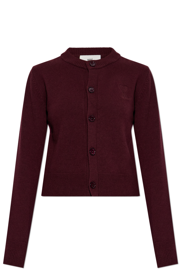 Cardigan with logo od Ami Alexandre Mattiussi