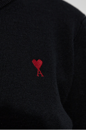 Ami Alexandre Mattiussi Kardigan z wyszytym logo