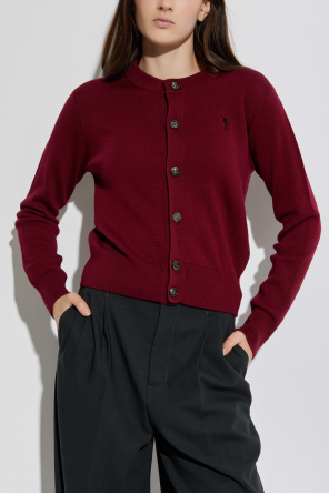 Ami Alexandre Mattiussi Cárdigan de lana con logo