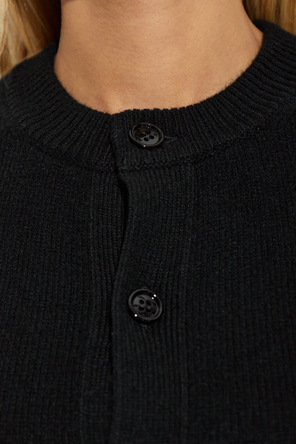 Ami Alexandre Mattiussi Cashmere cardigan with embroidered logo