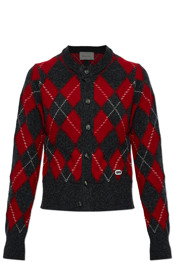 Ami Alexandre Mattiussi Wool cardigan with logo