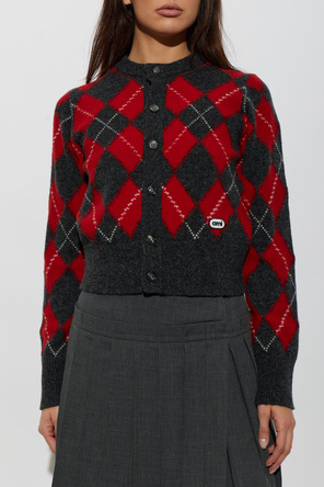 Ami Alexandre Mattiussi Wool cardigan with logo