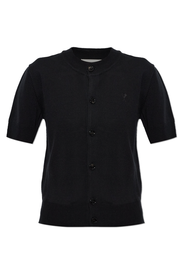 Wool cardigan with short sleeves od Ami Alexandre Mattiussi