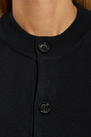 Ami Alexandre Mattiussi Wool cardigan with short sleeves
