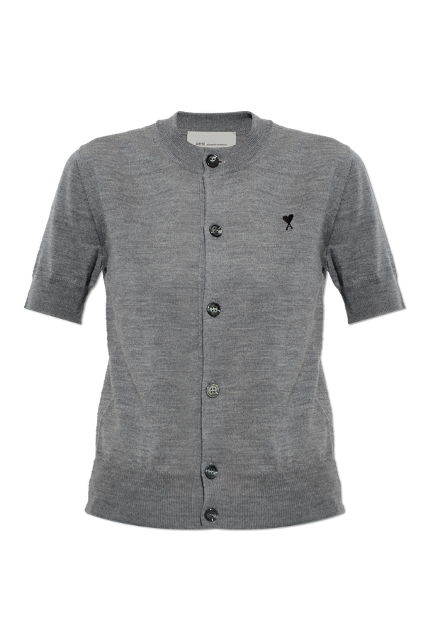 Wool cardigan with short sleeves od Ami Alexandre Mattiussi