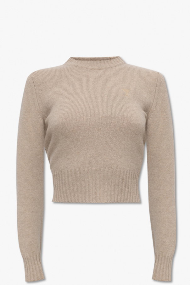 Christopher Kane peach print hoodie Cashmere Milano sweater