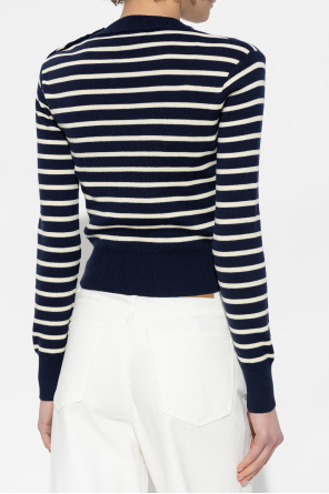 Ami Alexandre Mattiussi Wool sweater with stripes