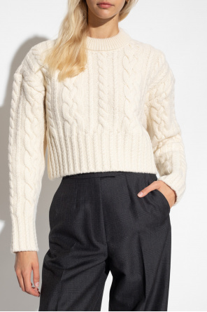 New Look Fleece-sweater met opstaande boord in zwart Wool sweater