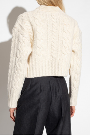 New Look Fleece-sweater met opstaande boord in zwart Wool sweater