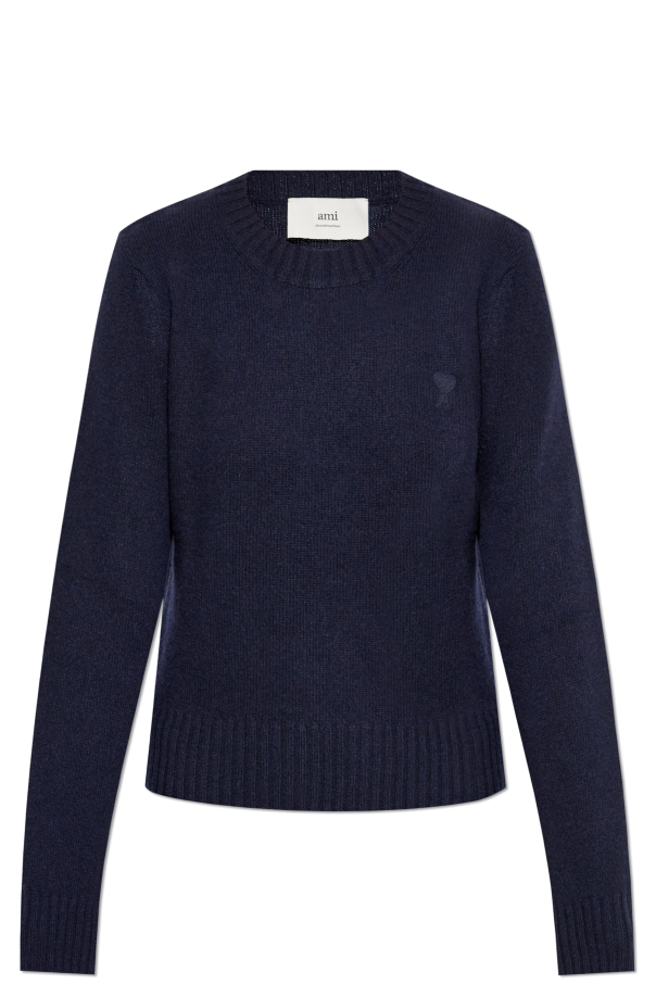 Ami Alexandre Mattiussi Cashmere sweater with embroidered logo