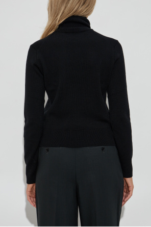 Ami Alexandre Mattiussi Wool turtleneck with embroidered logo
