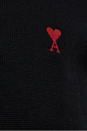 Ami Alexandre Mattiussi Wool turtleneck with embroidered logo