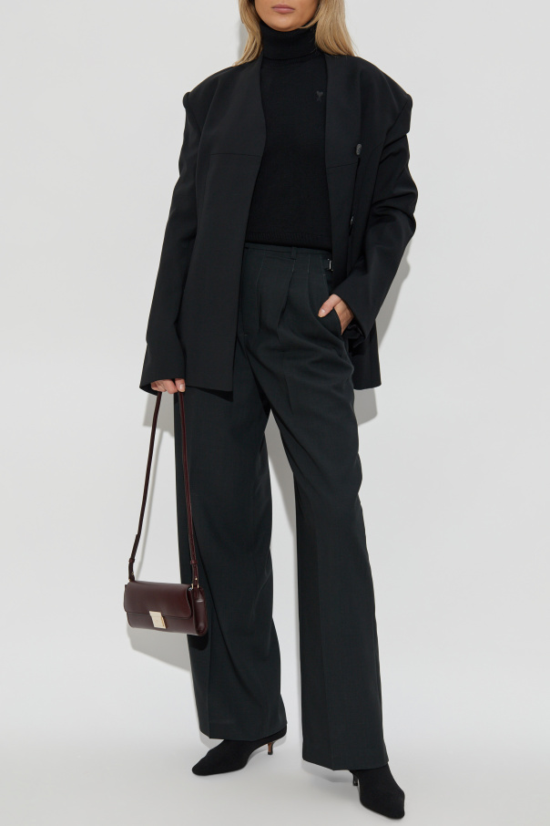 Ami Alexandre Mattiussi Jersey de lana con logo bordado