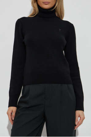 Ami Alexandre Mattiussi Jersey de lana con logo bordado