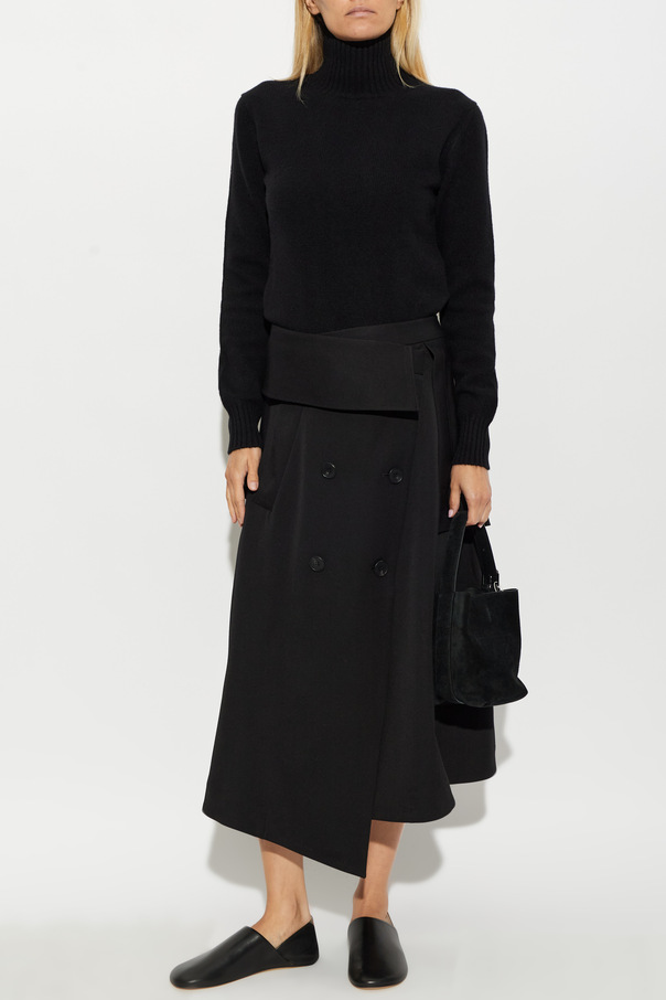 Ami Alexandre Mattiussi Cashmere turtleneck with embroidered logo
