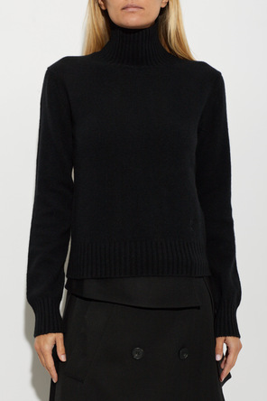 Ami Alexandre Mattiussi Cashmere turtleneck with embroidered logo