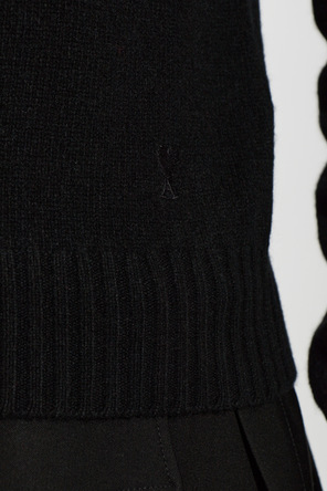 Ami Alexandre Mattiussi Cashmere turtleneck with embroidered logo
