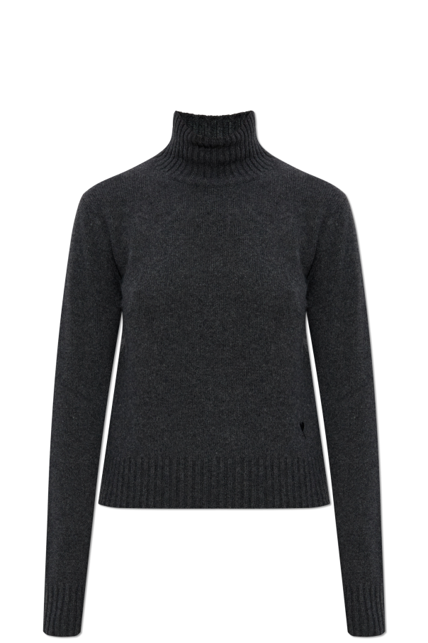 Cashmere turtleneck with logo od Ami Alexandre Mattiussi