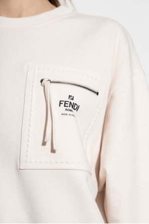 Fendi Light pink cotton blend printed sleeping bag from Fendi Kids