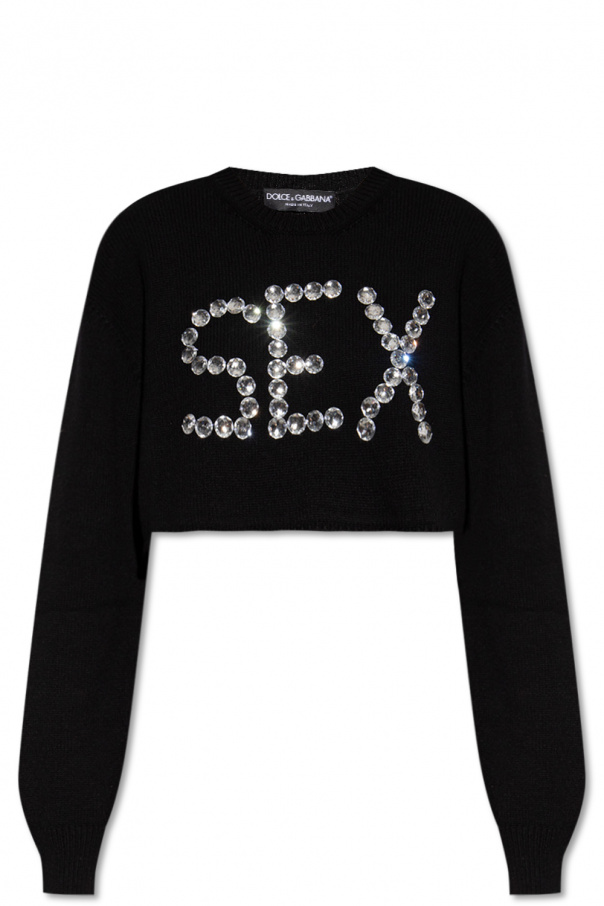Dolce & Gabbana Embellished cashmere sweater