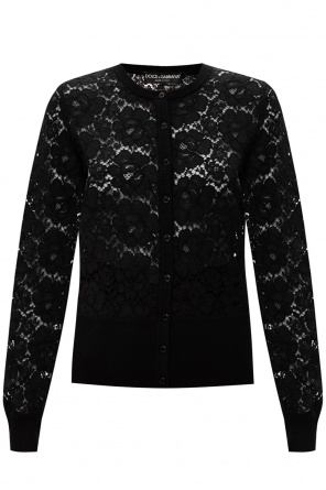 Saint Laurent cable-effect teddy jacket Schwarz