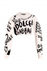 Dolce & Gabbana 740588 Blok Jogi Cropped sweater with logo