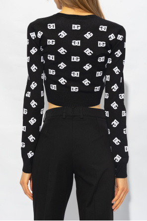 Dolce & Gabbana Cropped top with monogram