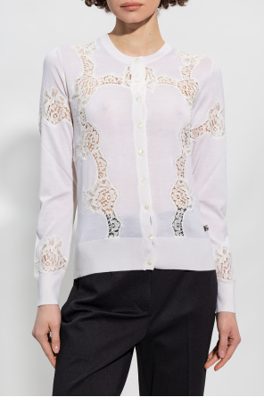 Dolce & Gabbana Cardigan with lace inserts