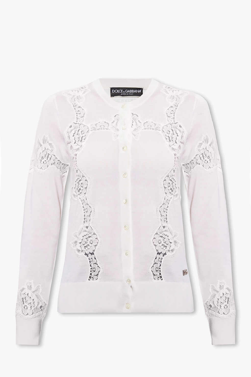 Dolce & Gabbana Cardigan with lace inserts