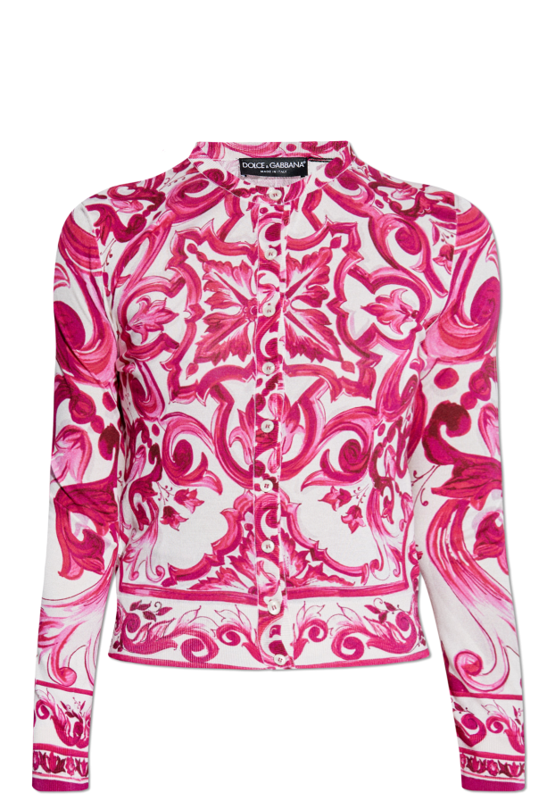 Dolce & Gabbana Cardigan with Majolica pattern