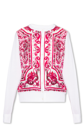 Dolce long-sleeve & Gabbana crown embroidered scarf