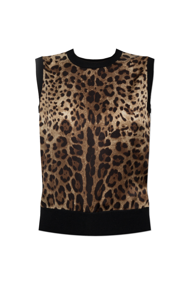 Top with animal motif od Dolce & Gabbana