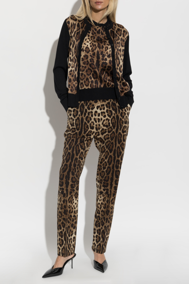 Dolce & Gabbana Top with animal motif