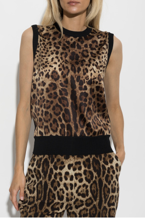 Dolce & Gabbana Top with animal motif