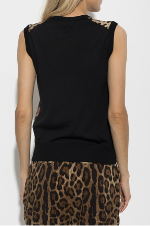 Dolce & Gabbana Top with animal motif